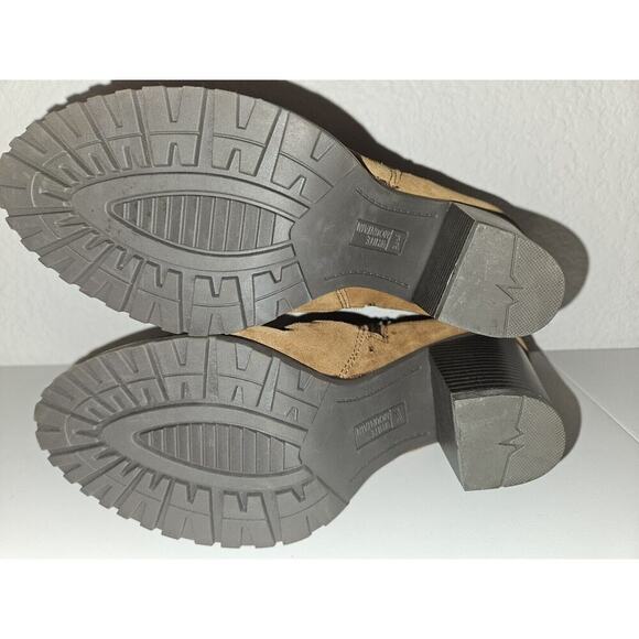 New! White Mountain Taft Suede Zip Up Ankle Boot Brown Size 9 - Picture 10 of 12